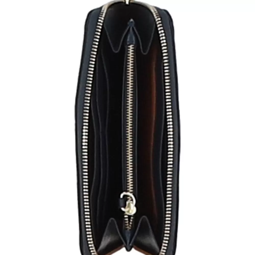 Women Ashwood Handbags Ashwood 4 Card Zip Around Suede And Leather Purse: S-20