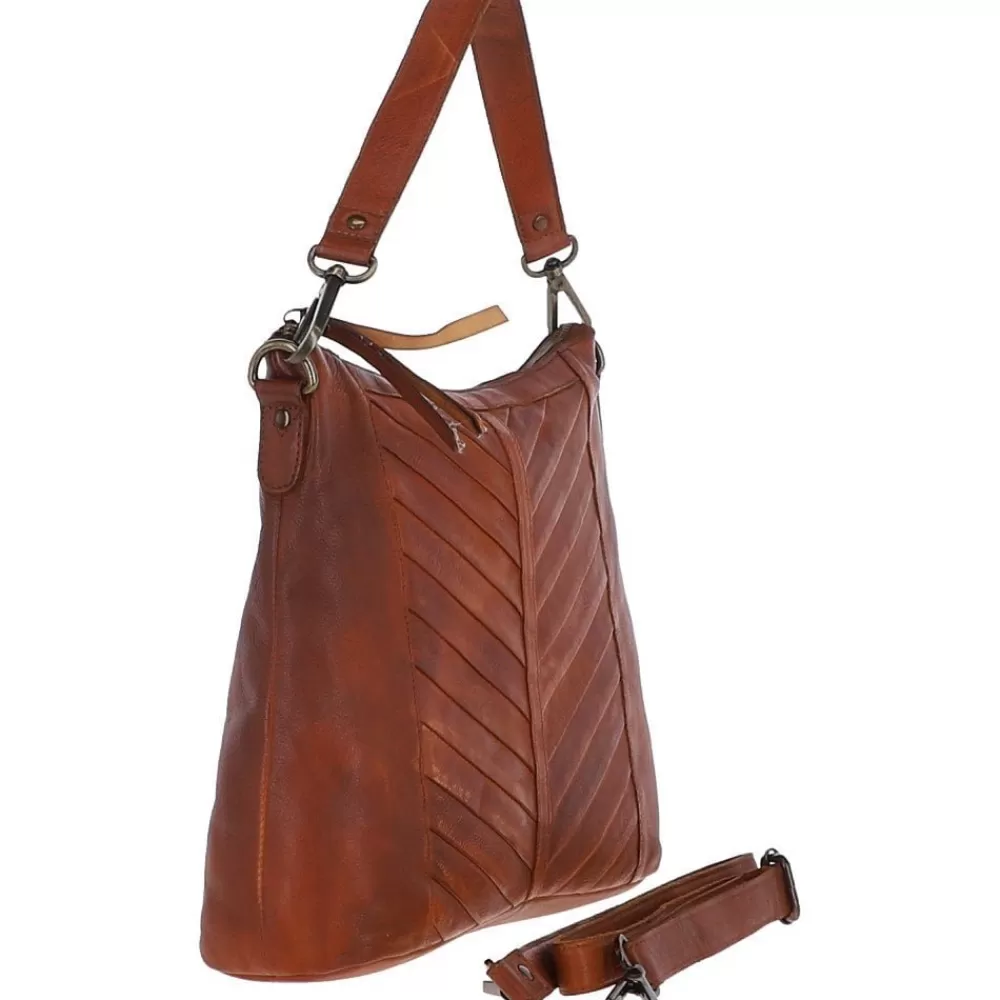 Women Ashwood Handbags Ashwood Large Dipped Leather Shoulder Bag Tan: R-14