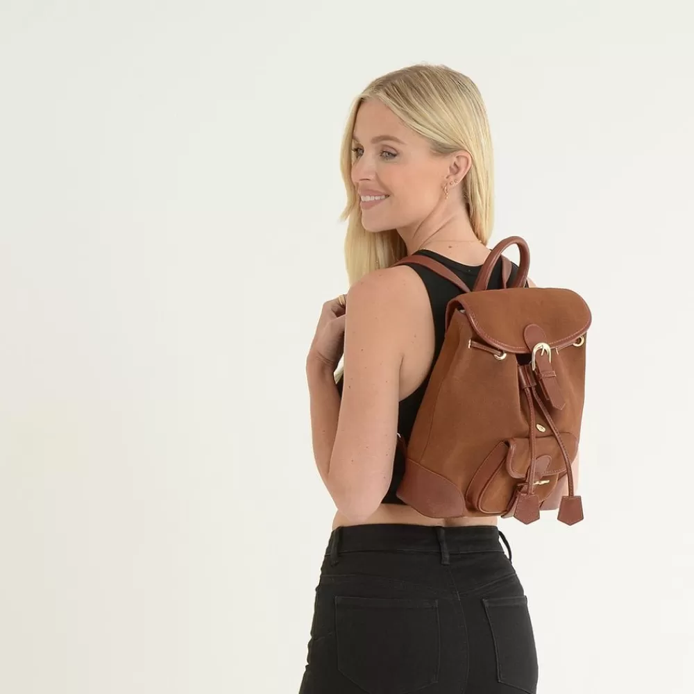 Women Ashwood Handbags Ashwood Suede And Leather Backpack: S-16