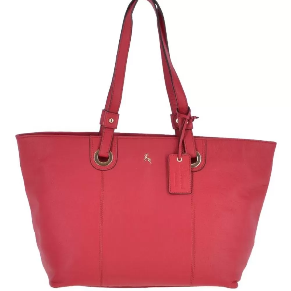 Women Ashwood Handbags Ashwood Womens Large Leather Zip Top Shopper Bag: 60252