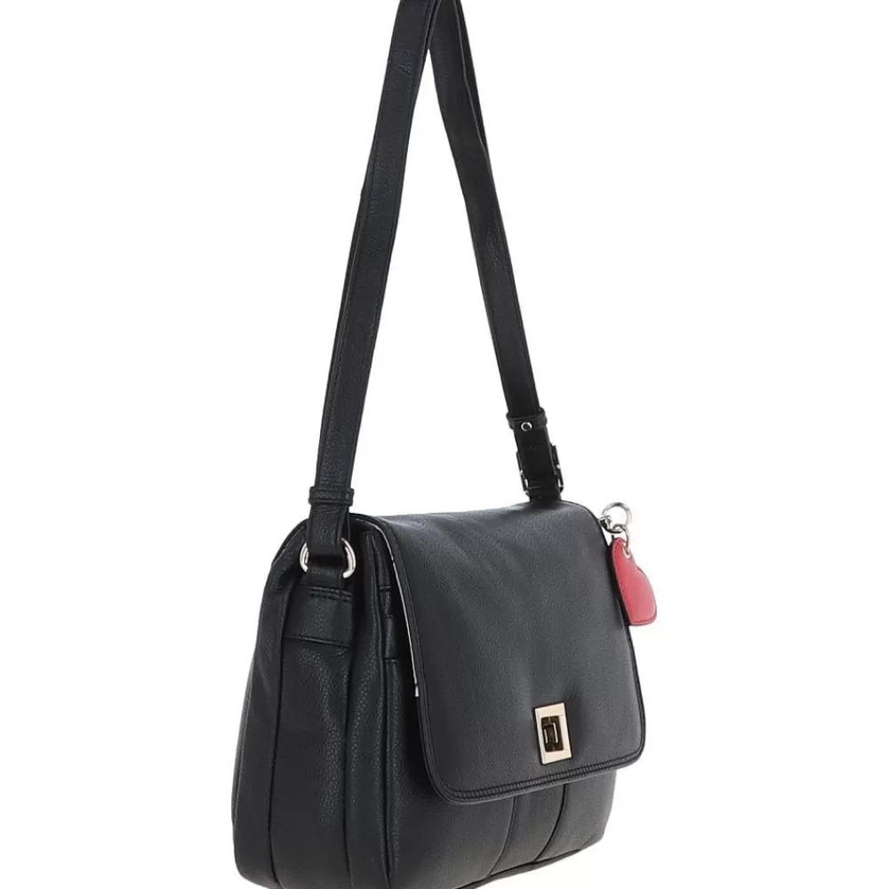 Women Ashwood Handbags Ashwood Womens Leather Shoulder Work Bag Black: 52777-A