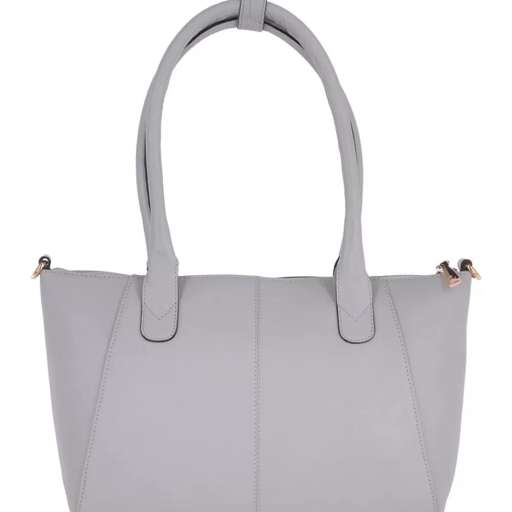 Women Ashwood Handbags Ashwood Womens Natural Hair On Hide Leather Tote Bag Ice/Zebra - 61639