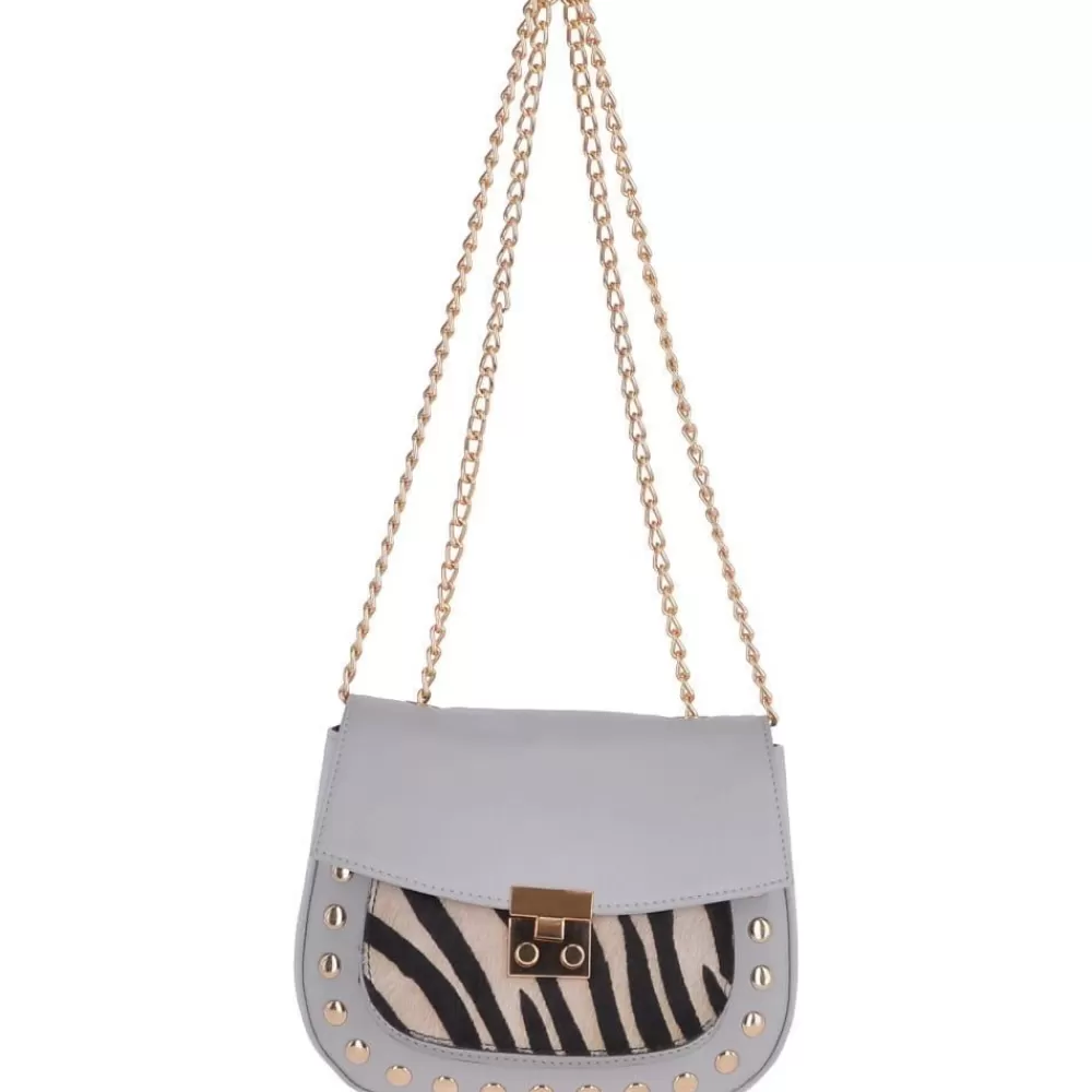 Women Ashwood Handbags Ashwood Womens Zebra Print Natural Hair On Hide Small Cross Body: 61637
