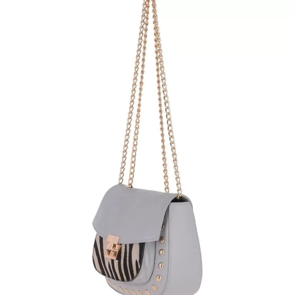 Women Ashwood Handbags Ashwood Womens Zebra Print Natural Hair On Hide Small Cross Body: 61637