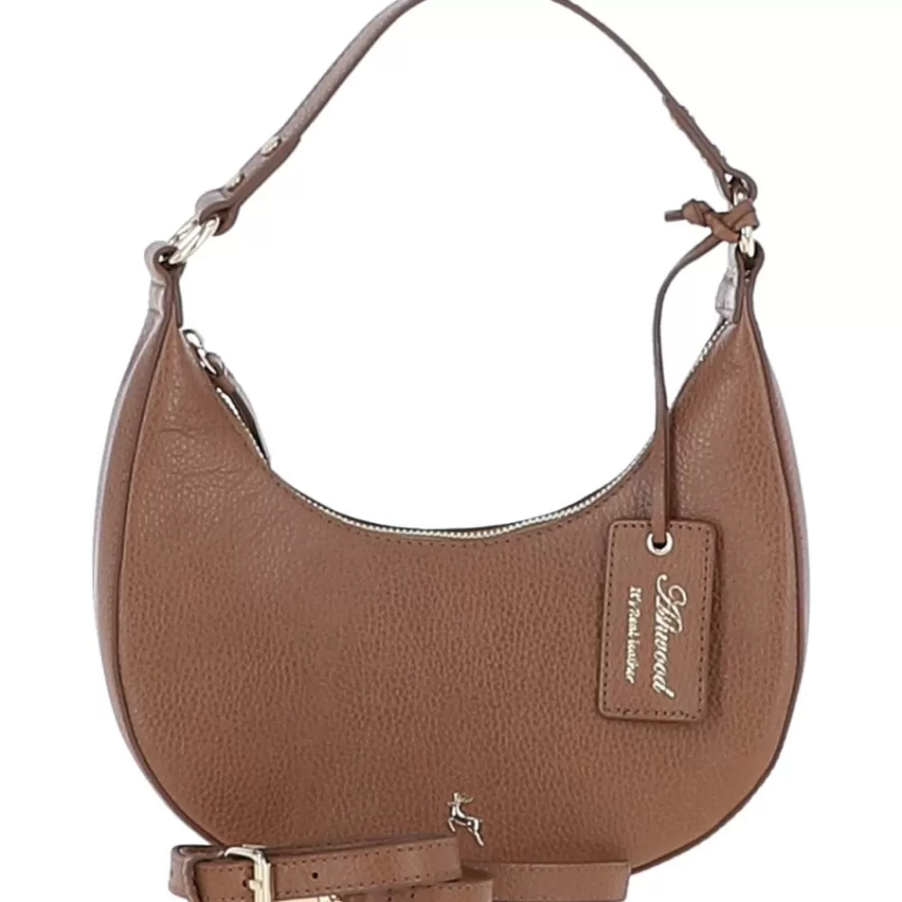 Women Ashwood Handbags Chic Leather Medium Saddle Shoulder Bag: 63791