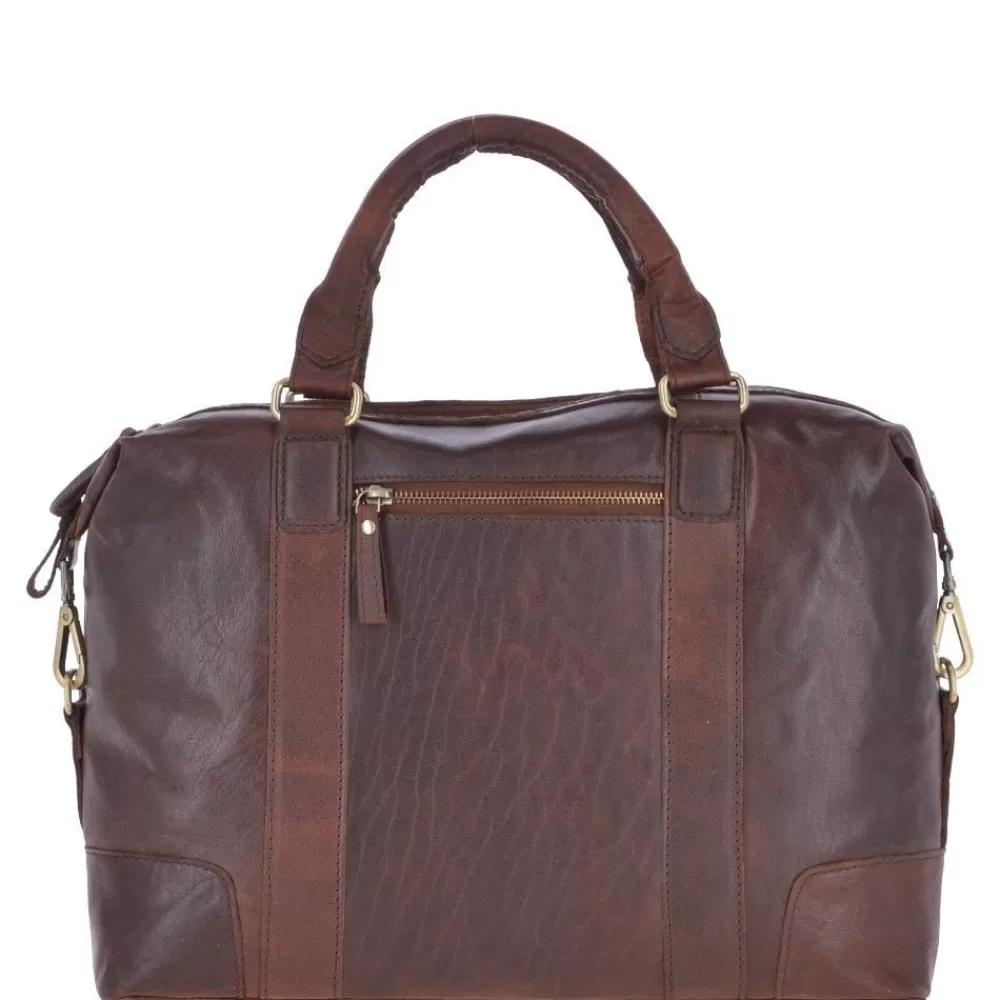 Women Ashwood Handbags Leather Vintage Laptop Work Bag Tan: G-34