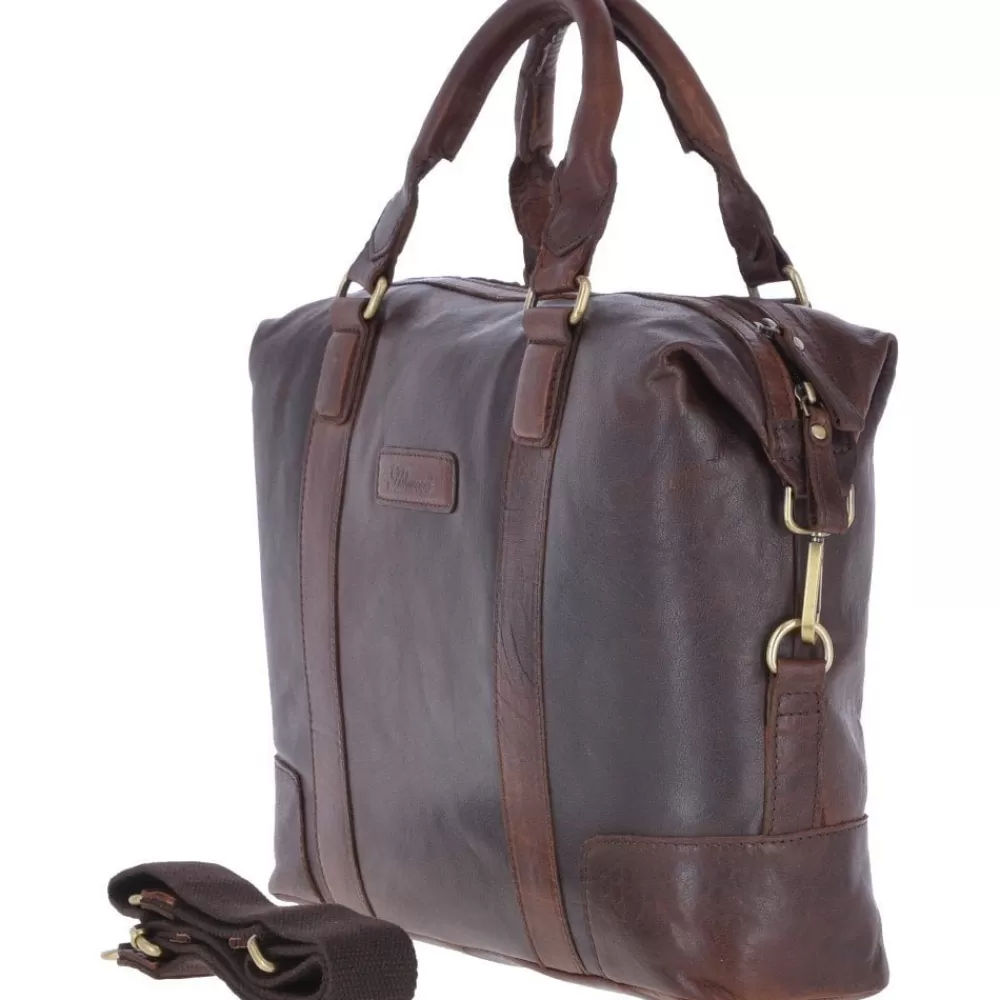 Women Ashwood Handbags Leather Vintage Laptop Work Bag Tan: G-34
