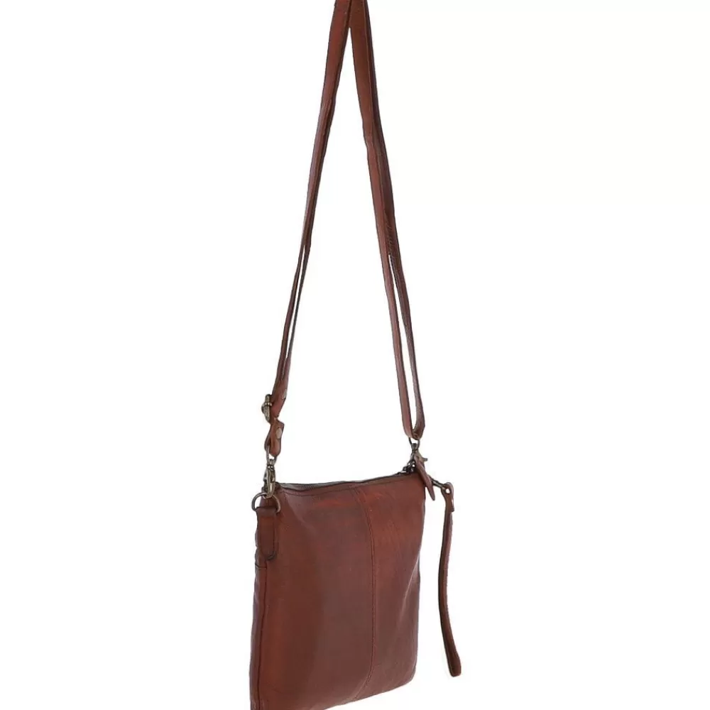 Women Ashwood Handbags Medium Dipped Leather Shoulder Bag Tan: R-12