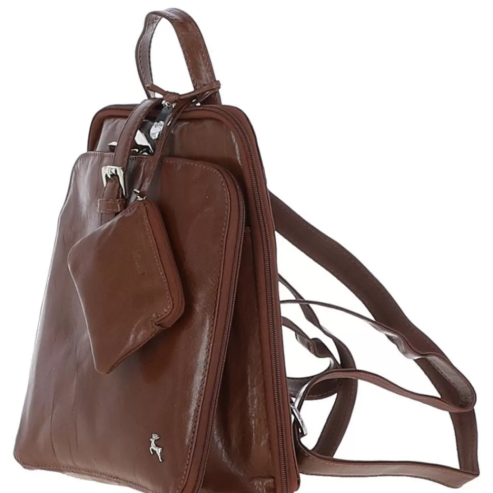 Women Ashwood Handbags Vegetable Tanned Small Leather Backpack Brown/Vt: 20-207