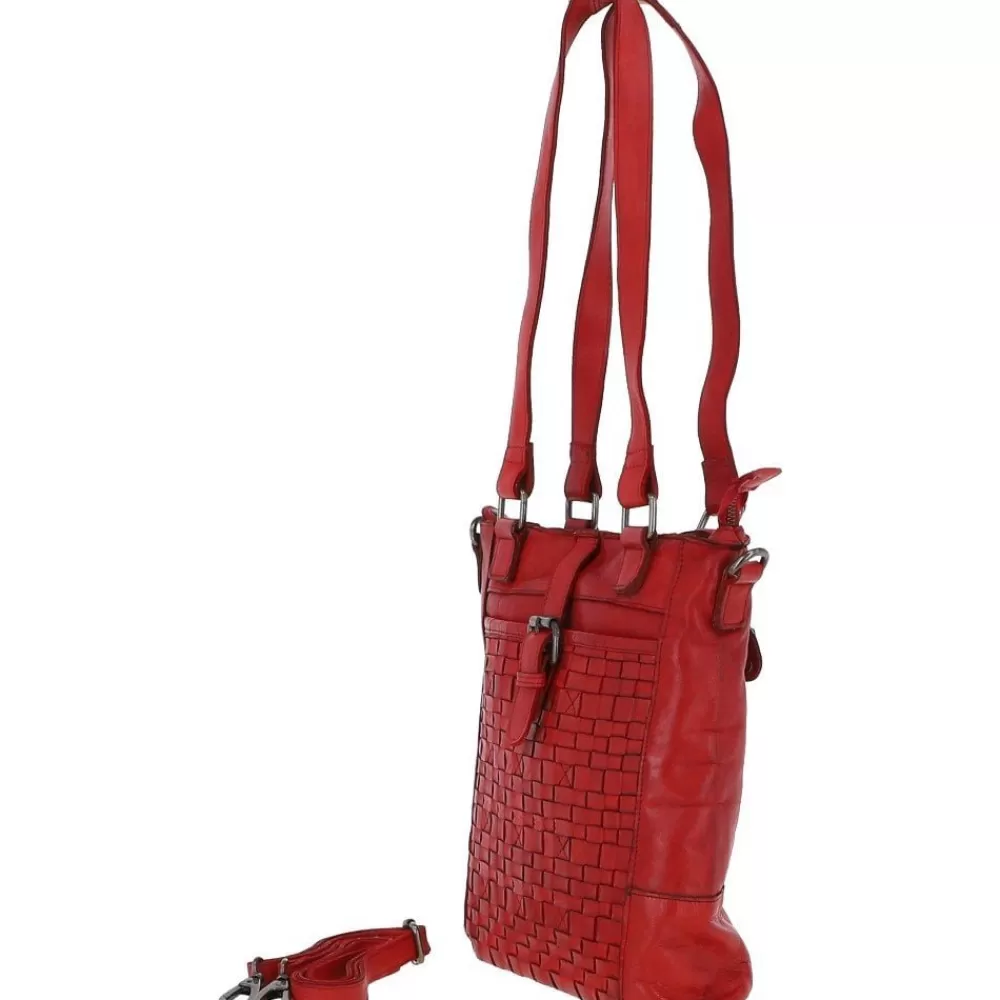 Women Ashwood Handbags Vintage Woven Leather Bag: D-75