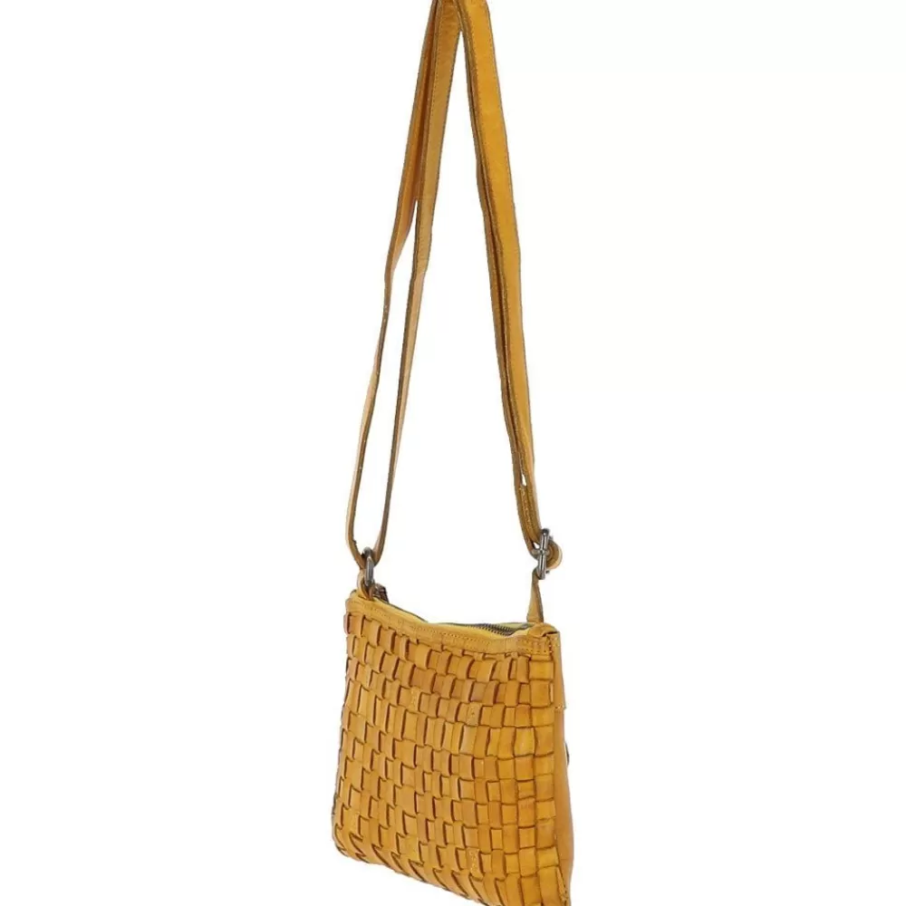 Women Ashwood Handbags Vintage Woven Leather Crossbody Bag: D-70