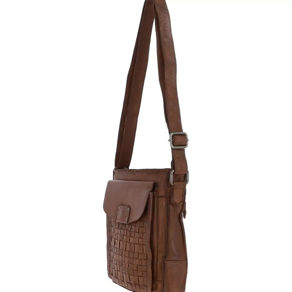 Women Ashwood Handbags Vintage Woven Leather Crossbody Bag: D-76