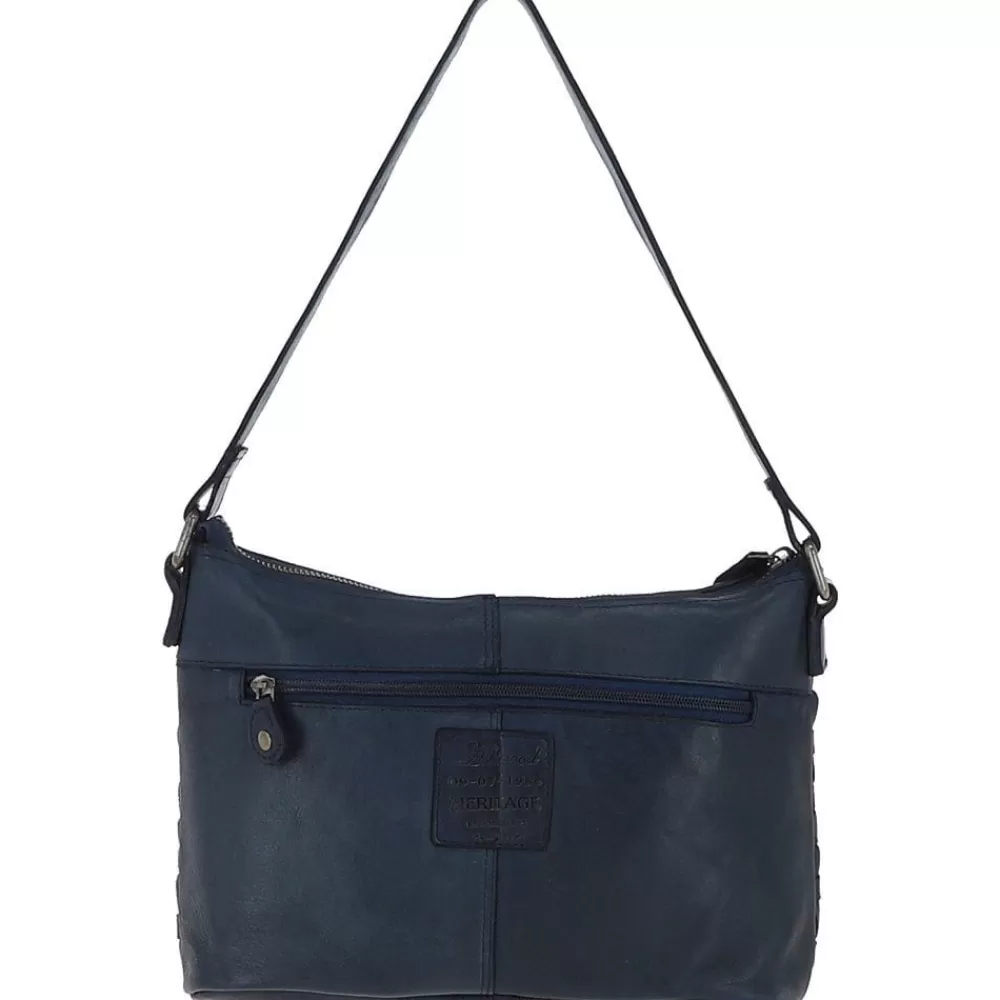 Women Ashwood Handbags Vintage Woven Leather Shoulder Bag: D-73