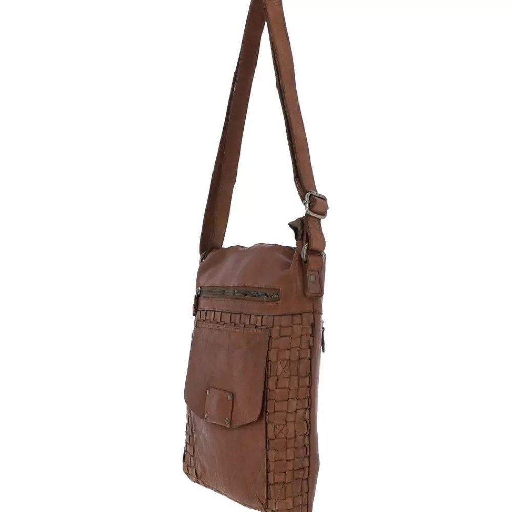 Women Ashwood Handbags Woven Large Leather Vintage Crossbody Bag: D-72